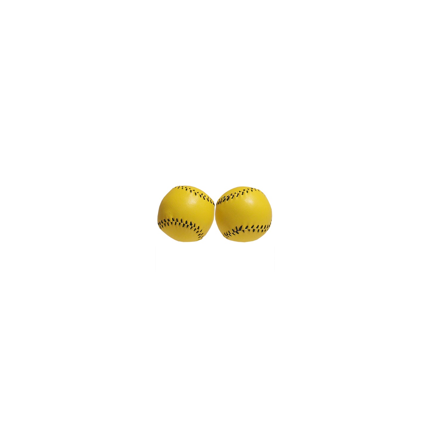 Chop Cup Balls Yellow Leather (Set of 2) by Leo Smetsers