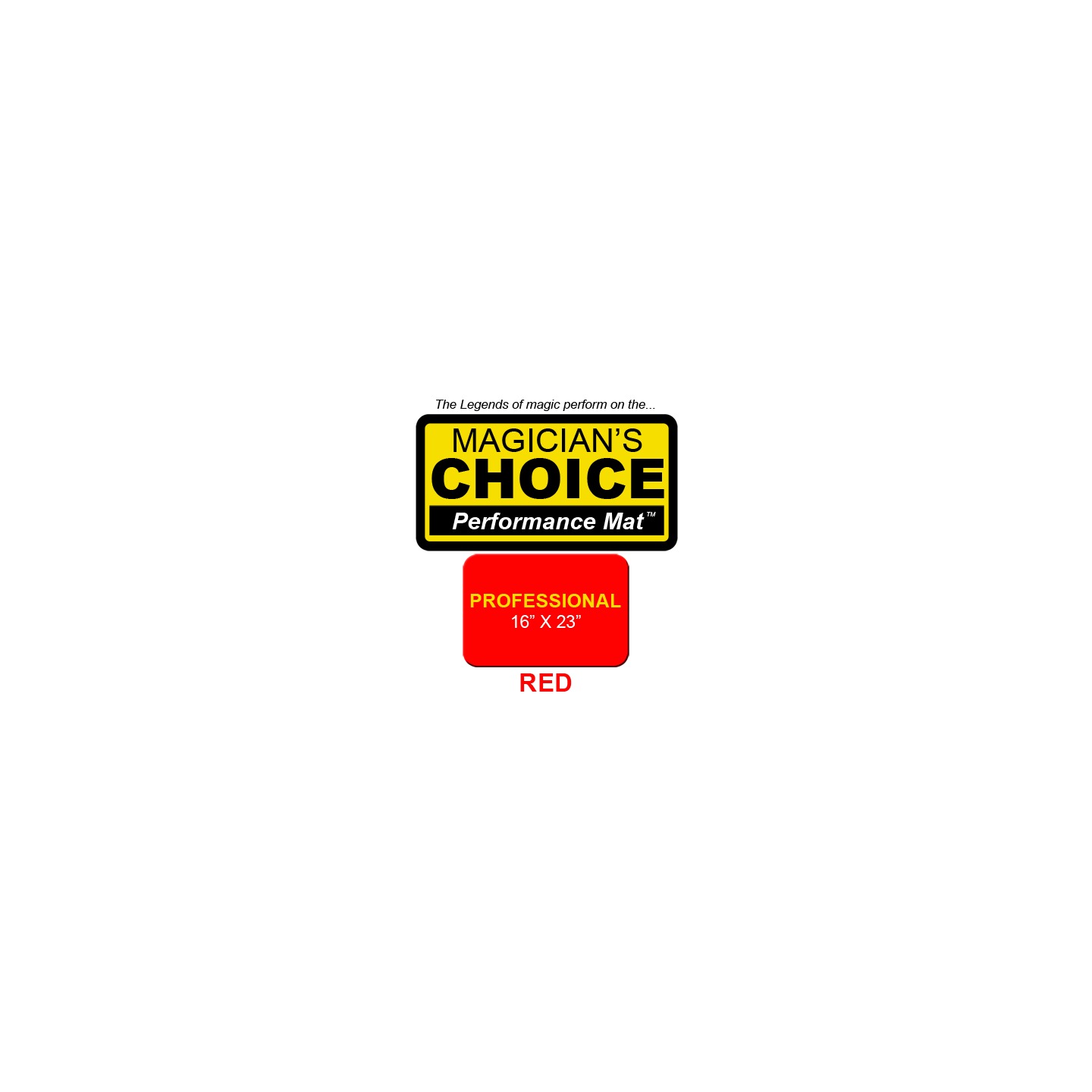 Professional Close-Up Mat (Red - 16x23) by Ronjo