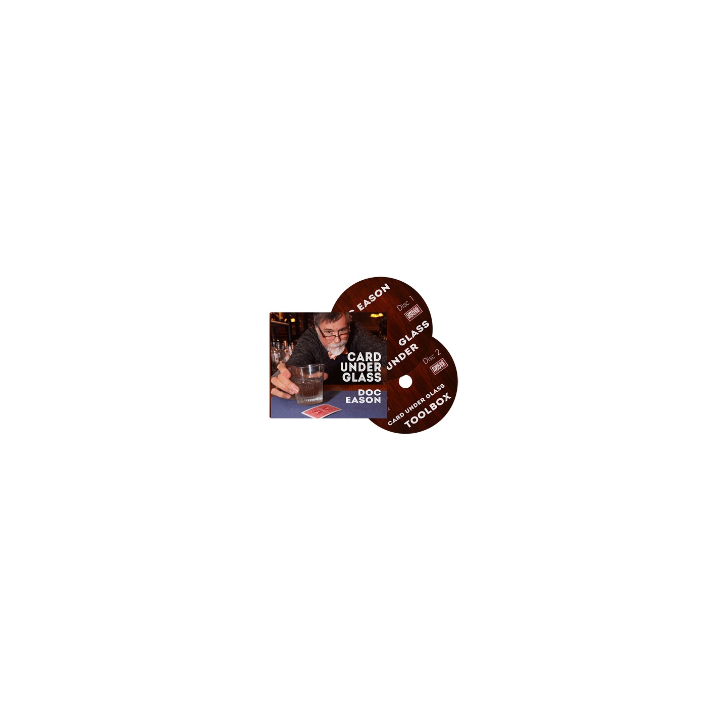 Doc Eason Card Under Glass (2 DVD set) by Kozmomagic - DVD