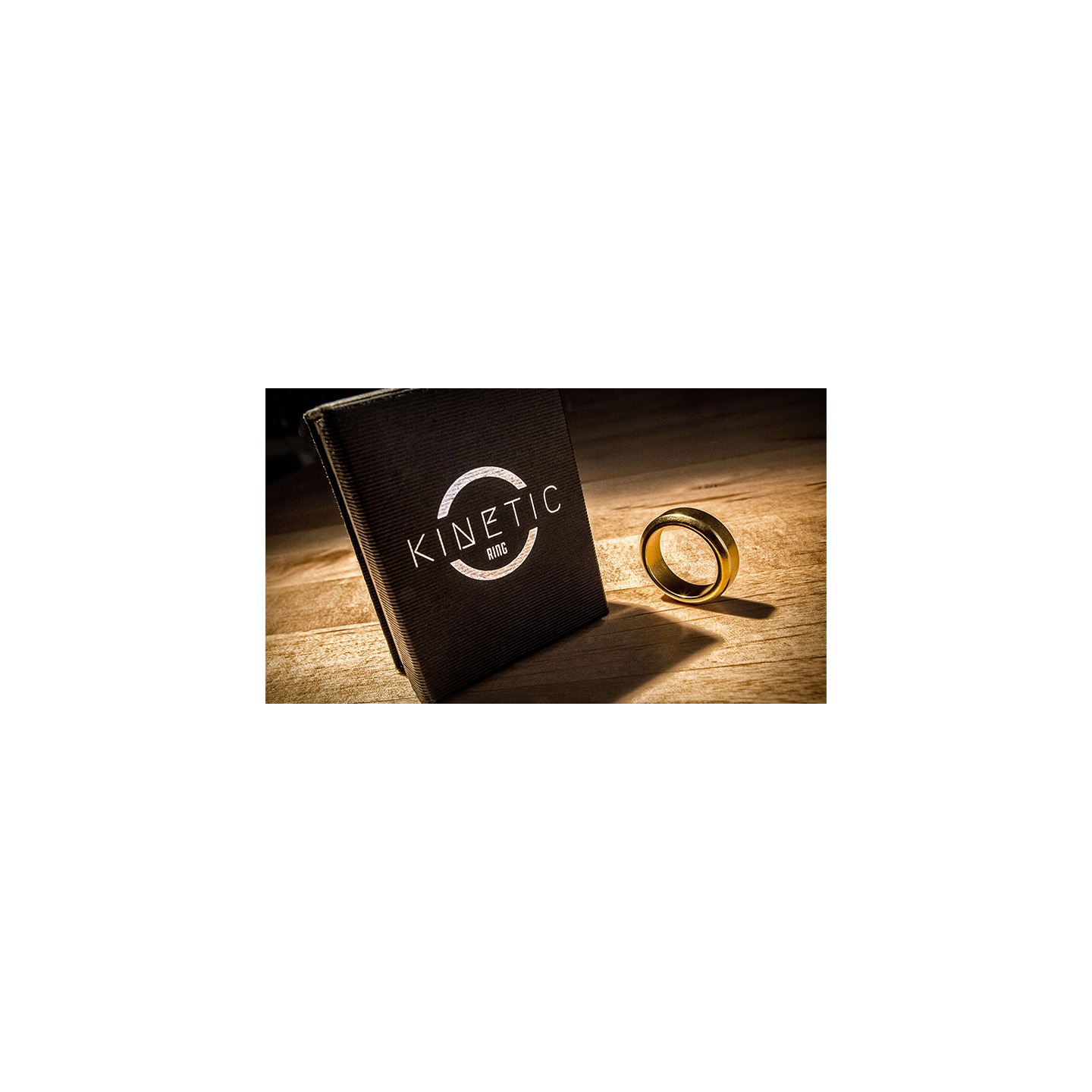 Kinetic PK Ring (Gold) Beveled size 10 by Jim Trainer
