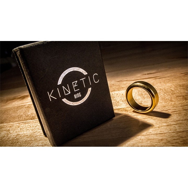 Kinetic PK Ring (Gold) Beveled size 9 by Jim Trainer