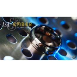 Ash and Ember Silver Curved Size 11 (2 Rings) by Zach Heath