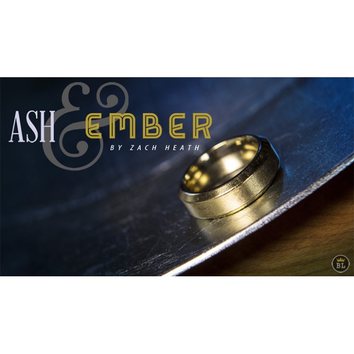 Ash and Ember Gold Beveled Size 9 (2 Rings) by Zach Heath