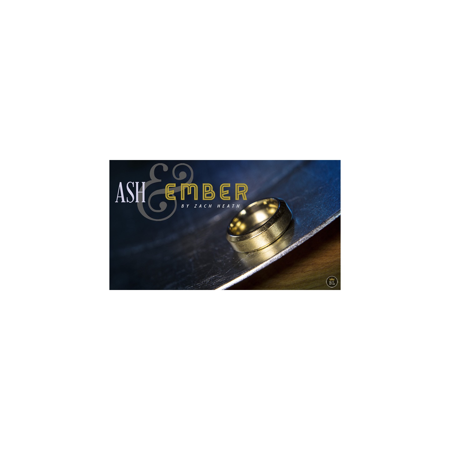 Ash and Ember Gold Beveled Size 9 (2 Rings) by Zach Heath
