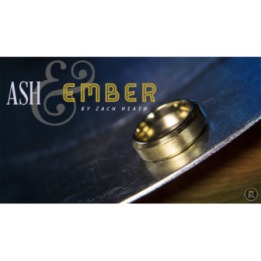 Ash and Ember Gold Beveled Size 10 (2 Rings) by Zach Heath