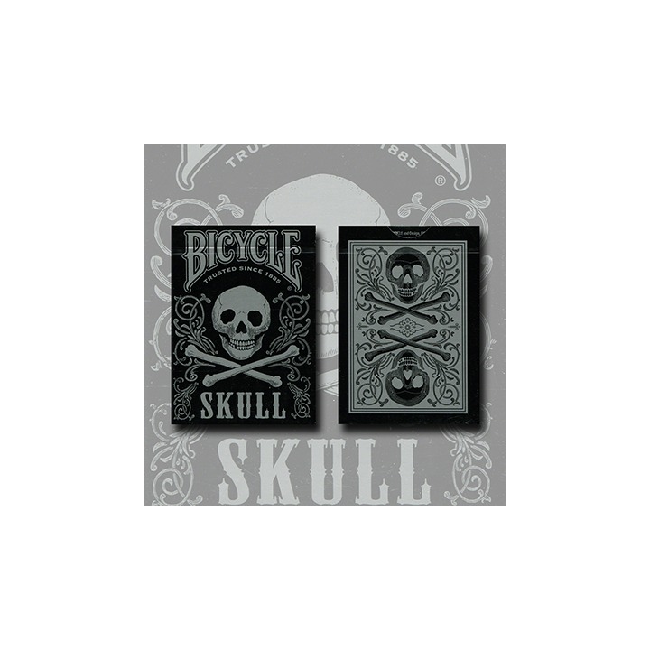 Bicycle Skull Metallic (Silver) USPCC by Gambler's Warehouse