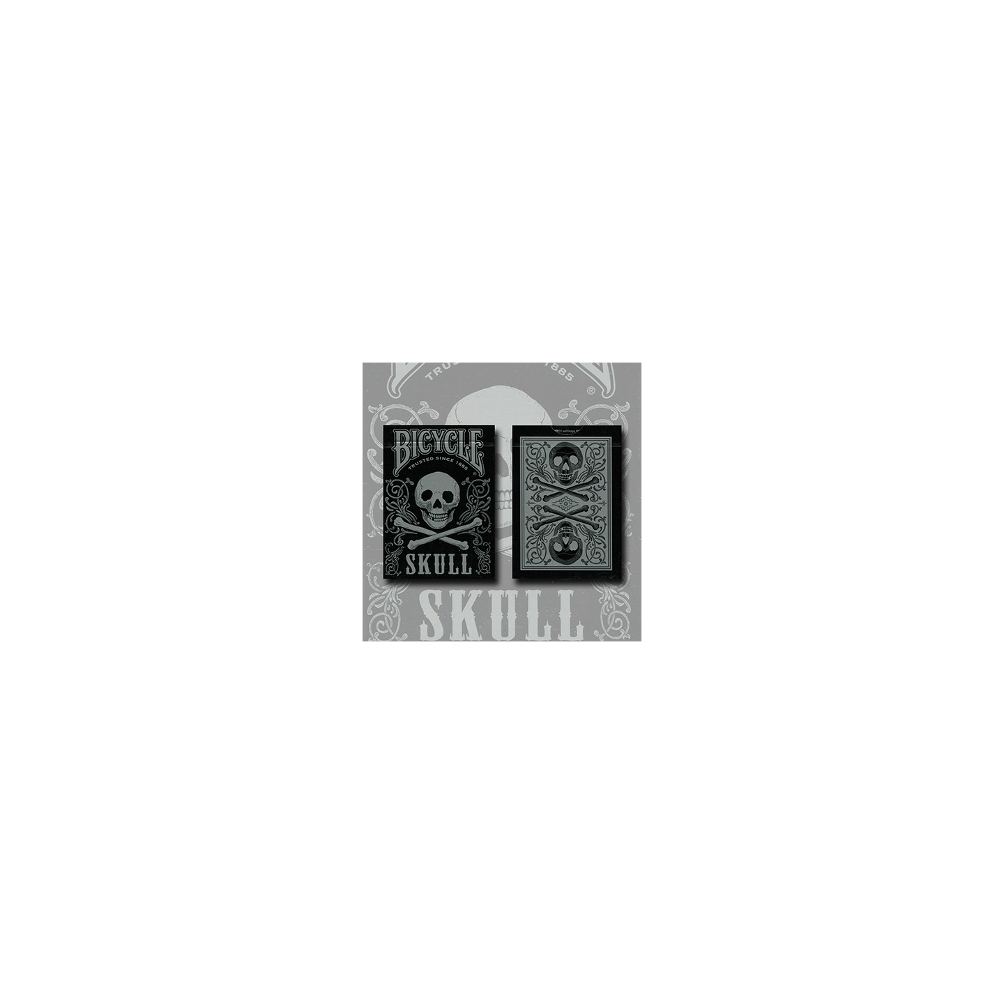 Bicycle Skull Metallic (Silver) USPCC by Gambler's Warehouse