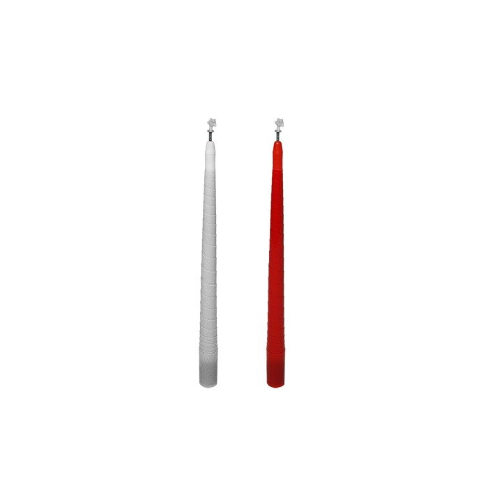 Color Changing and Vanishing Candles (White to Red)