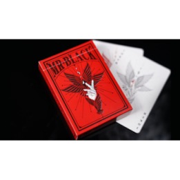Mr. Black V1 (Red) Playing Cards