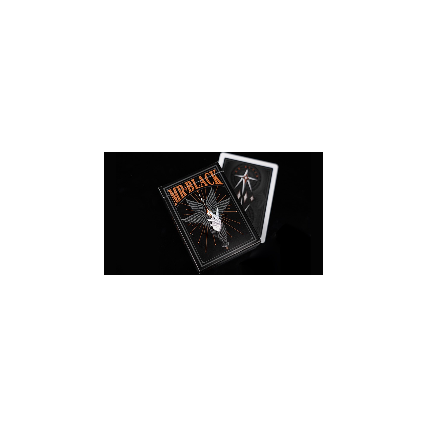 Mr. Black V1 (Black) Playing Cards