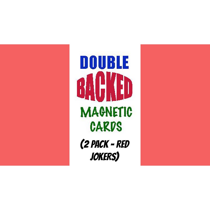 Magnetic Cards (2 pack/Red Jokers) by Chazpro Magic.