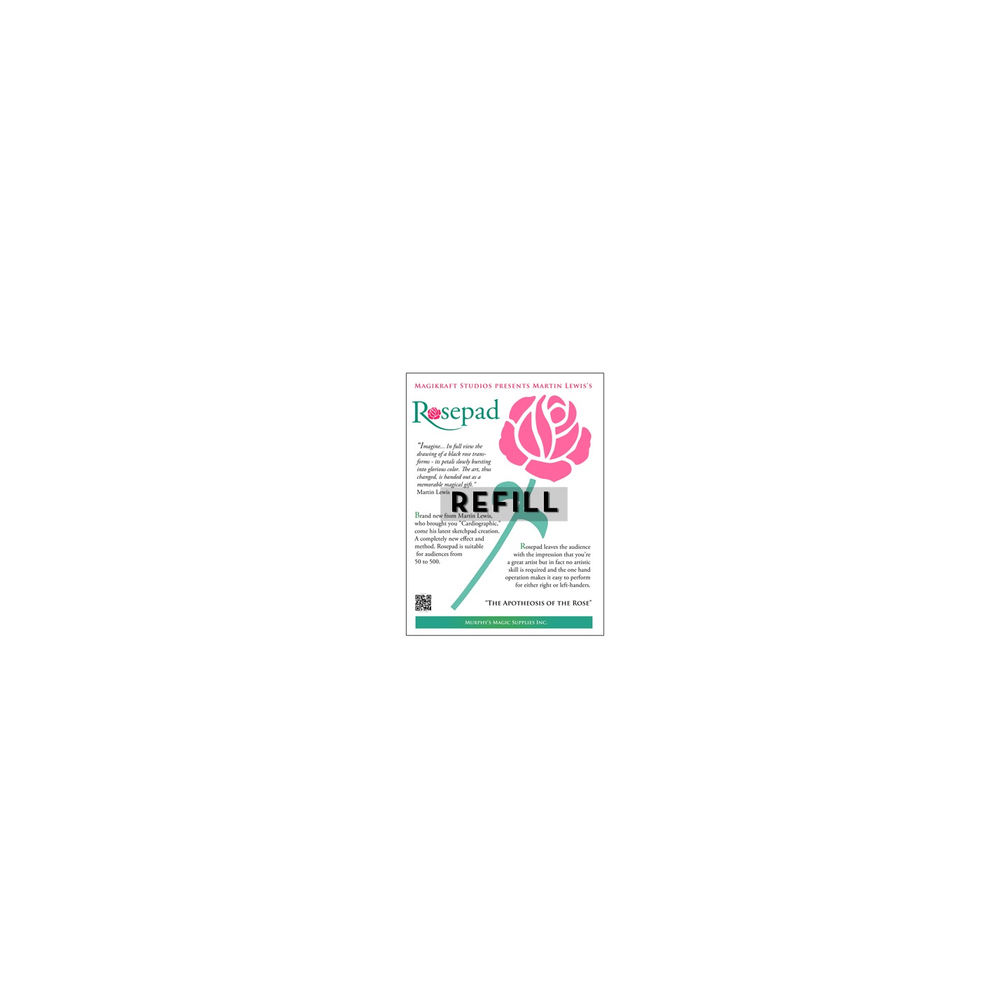 The Rose Pad REFILL by Martin Lewis