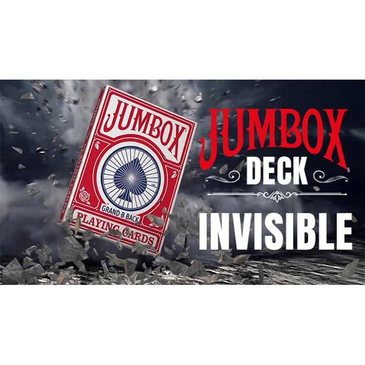 Jumbox Invisible Deck (Red) by Magic Dream