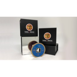 Chinese Coin (CH0021) Blue & Red by Tango Magic - Tricks
