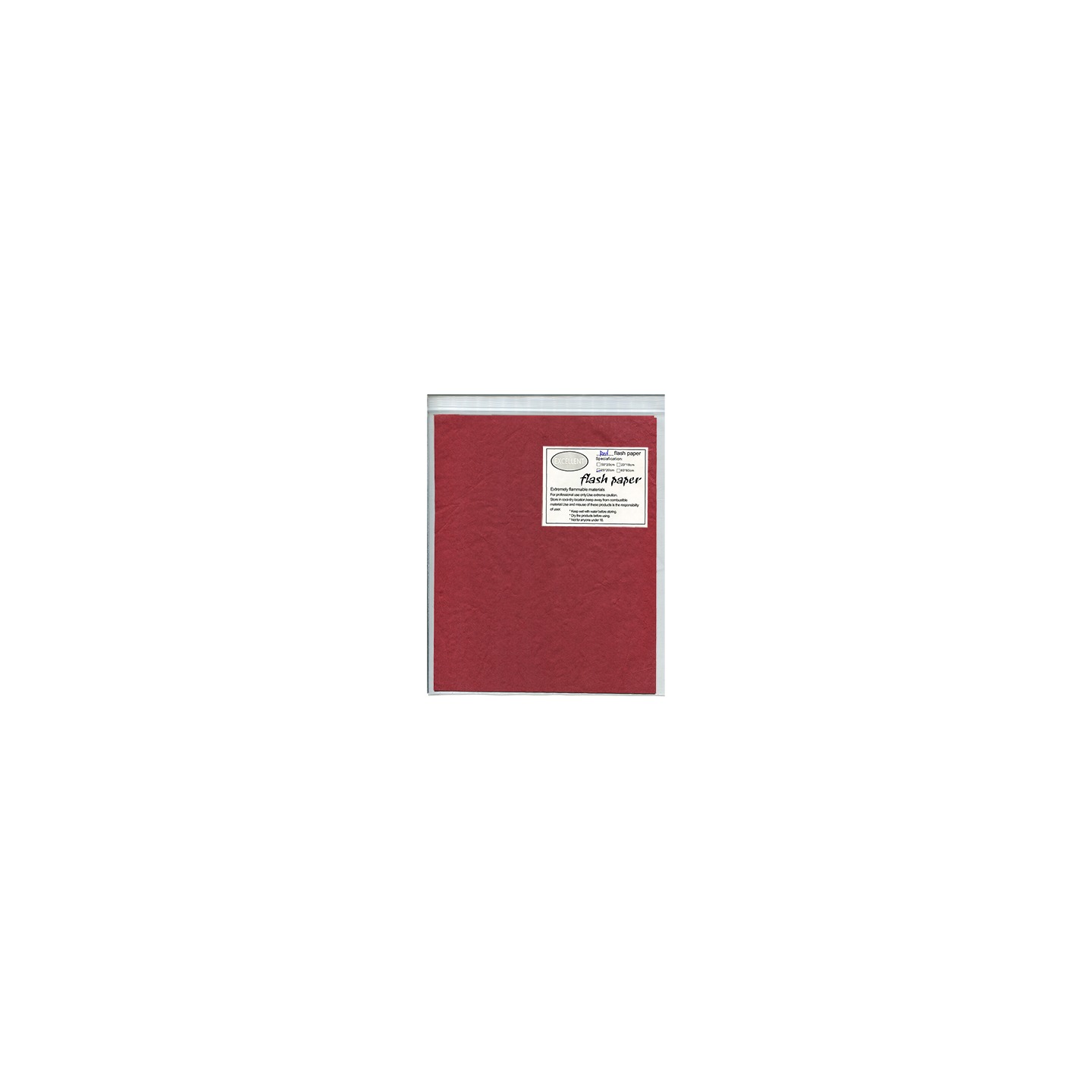 Flash Paper five pack(25x20cm) Red