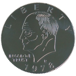 Eisenhower Palming Coin (Dollar Sized) by You Want it We Got it