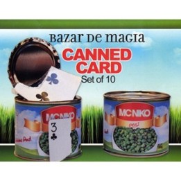 Canned Card (Red) ( Set of 10 Cans ) by Bazar de Magia