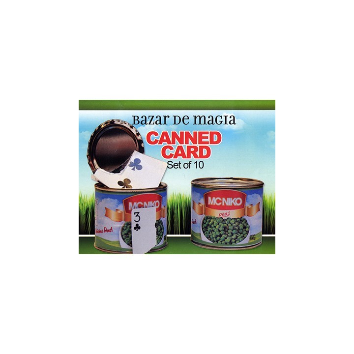 Canned Card (Red) ( Set of 10 Cans ) by Bazar de Magia