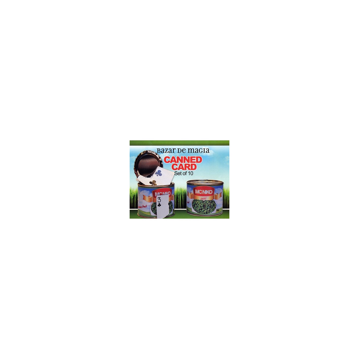 Canned Card (Red) ( Set of 10 Cans ) by Bazar de Magia