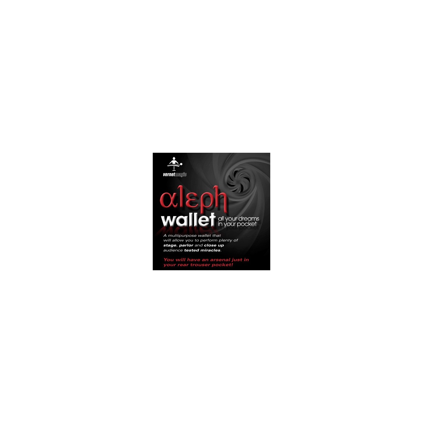Aleph Wallet (Gimmick and Online Instructions) by Vernet Magic