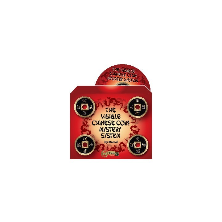The Visible Chinese Coin Mystery System ( CH015 ) (Gimmicks and DVD) by Marcel and Tango Magic - DVD