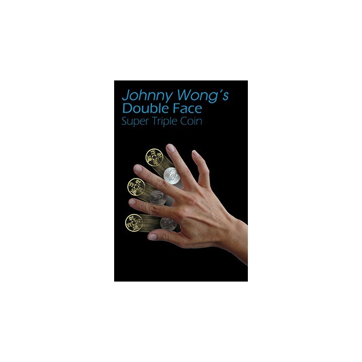 Double Face Super Triple Coin (with DVD) by Johnny Wong