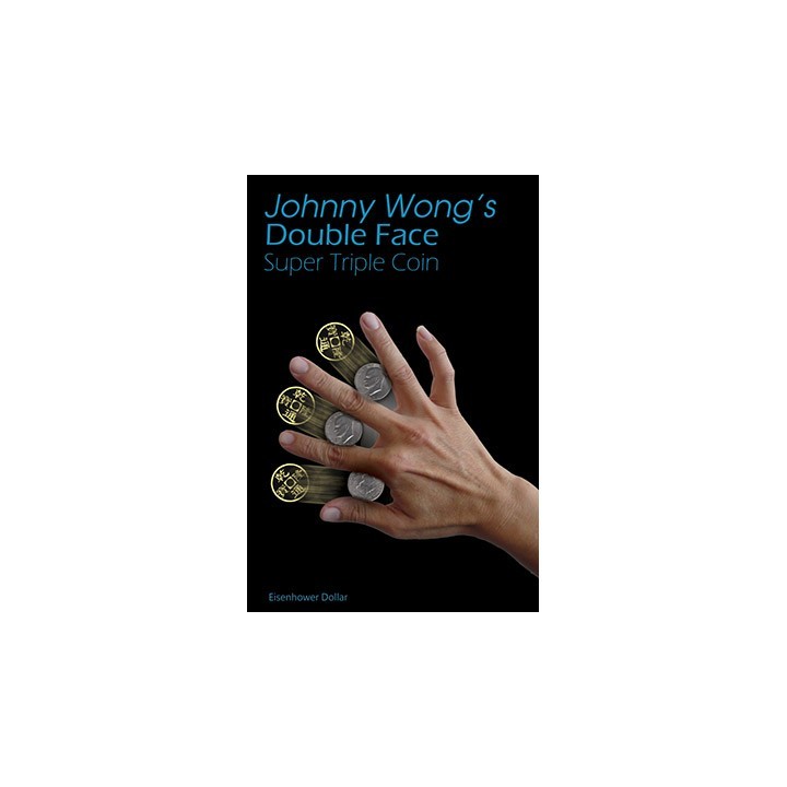 Double Face Super Triple Coin Eisenhower Dollar (with DVD) by Johnny Wong