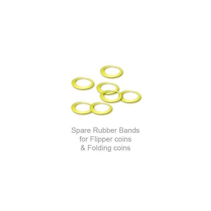 Spare Rubber Bands for Flipper coins & Folding coins - (25 per package)
