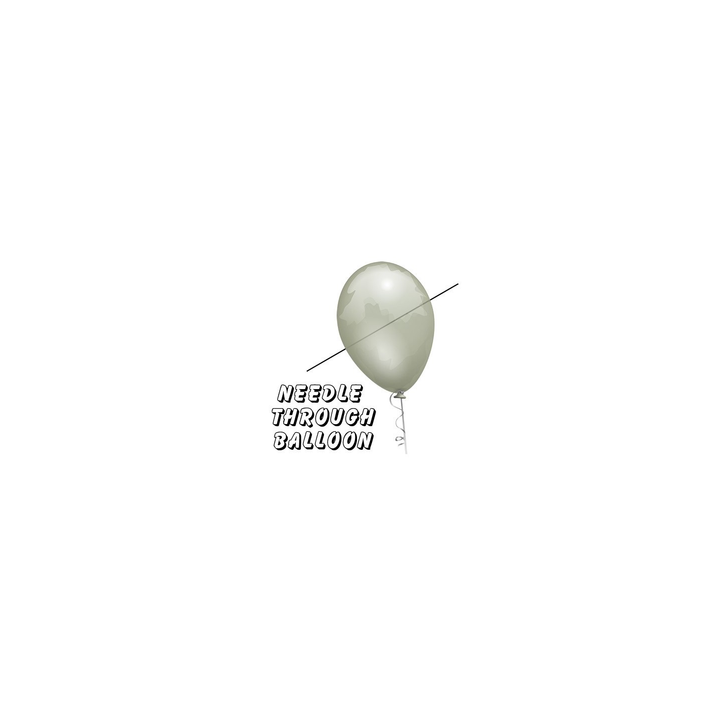 Needle Thru Balloon Professional (with 10 clear balloons) by Bazar de Magia