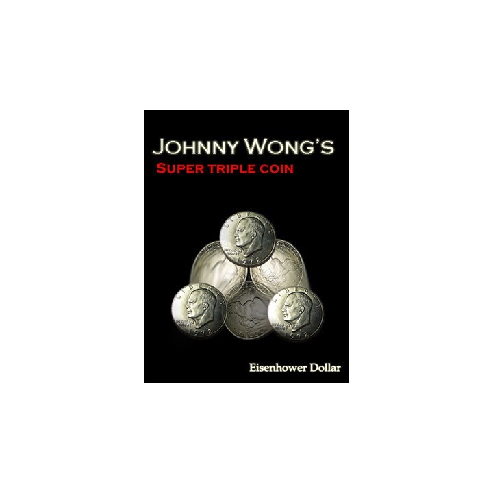 Super Triple Coin Eisenhower Dollar (with DVD) by Johnny Wong