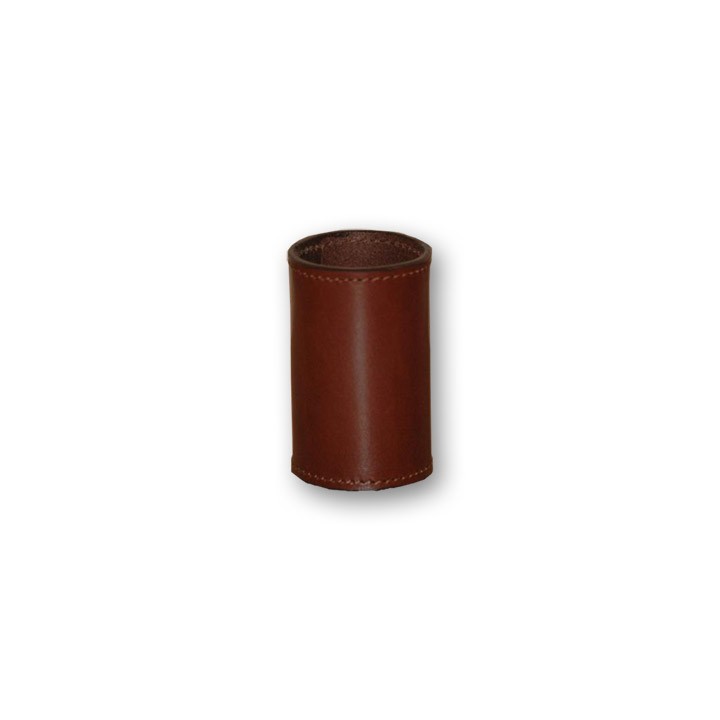 Leather Coin Cylinder (Brown, Dollar Size) - Tricks