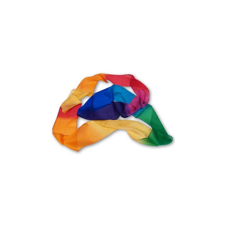 Multicolor Silk Streamer 4 inch by 9 feet from Magic by Gosh