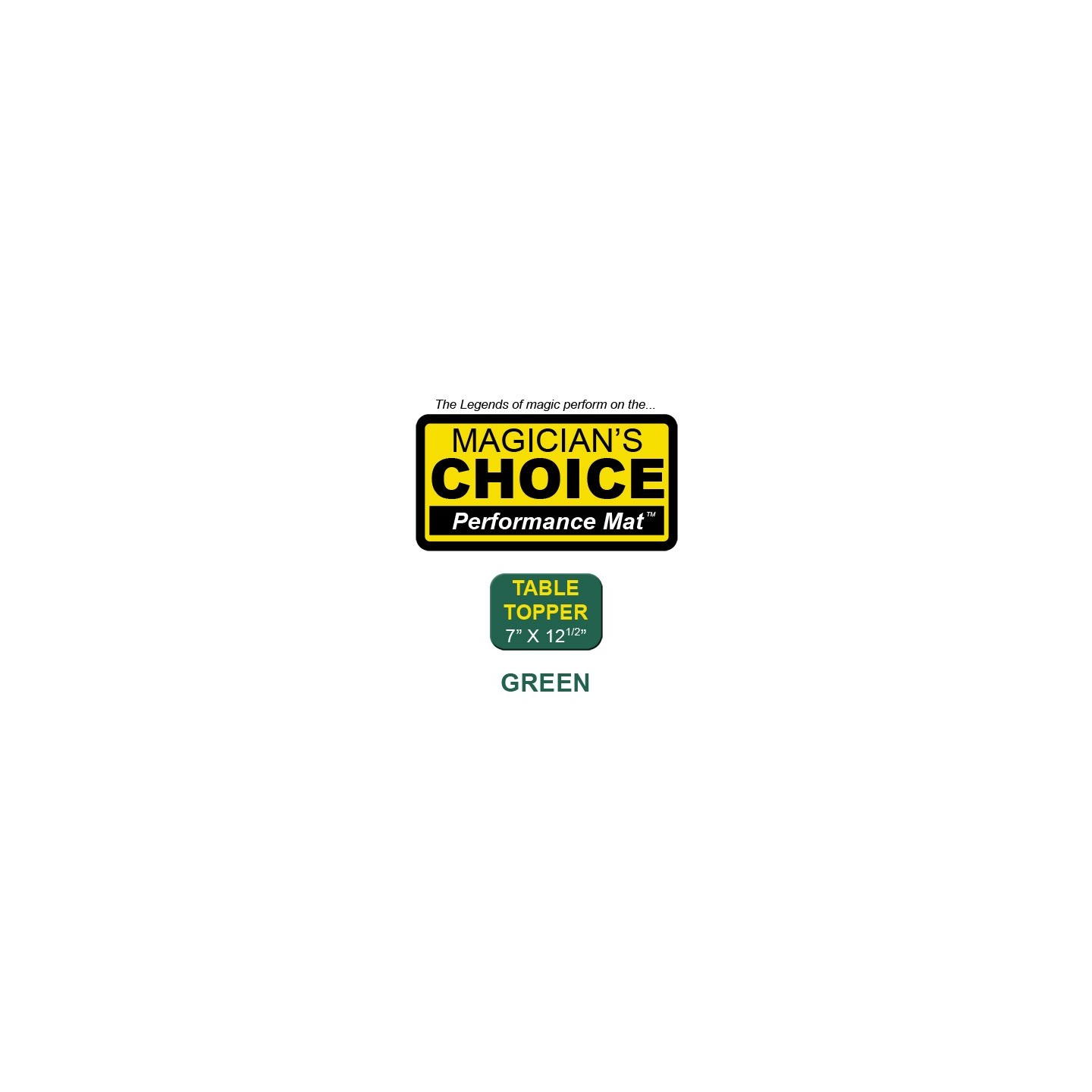Table Topper Close-Up Mat (GREEN - 7x12.5) by Ronjo