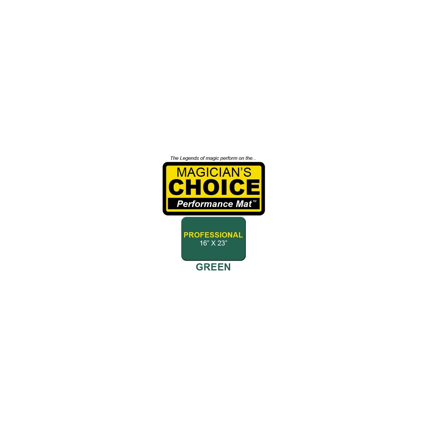 Professional Close-Up Mat (GREEN - 16x23) by Ronjo