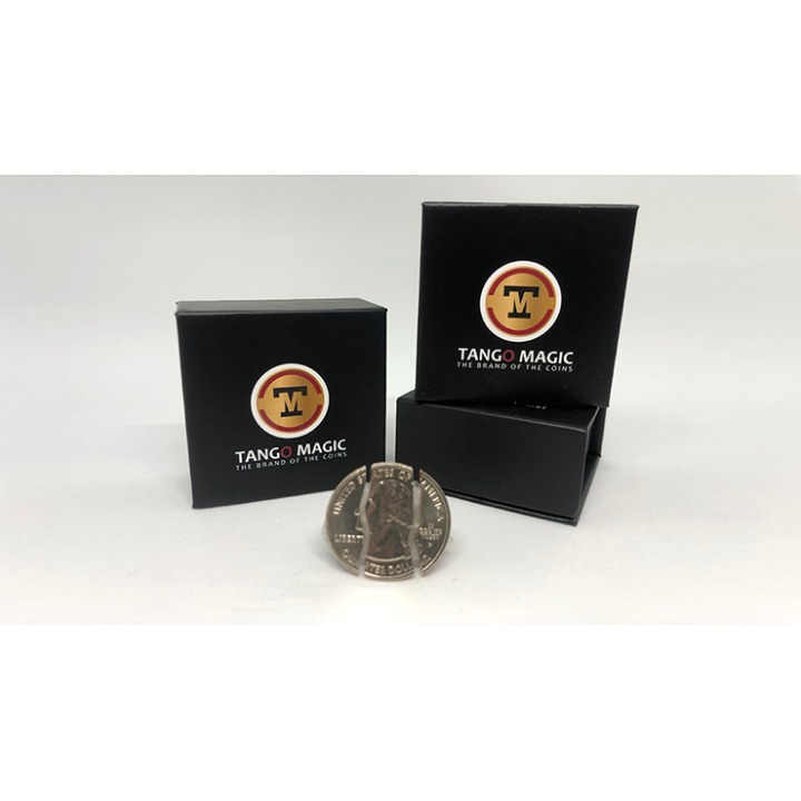 Folding Coin Quarter (D0021) (Traditional) by Tango Magic - Trick (D0021)