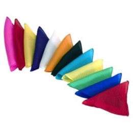 Silks 6 inch 12 Pack (Assorted) Magic by Gosh