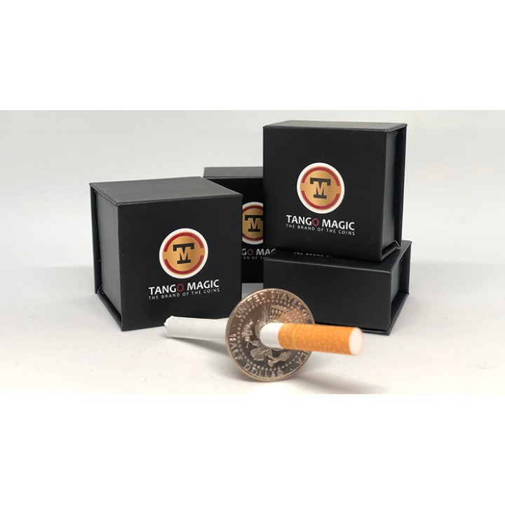 Cigarette Through Half Dollar (Two Sided) (D0015) by Tango