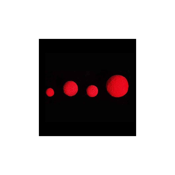 3/4 inch Crochet Balls (Red) (1 ball = 1 unit) by Uday