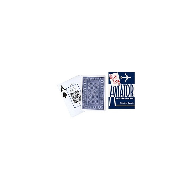 Cards Aviator Jumbo Index Poker Size (Blue)