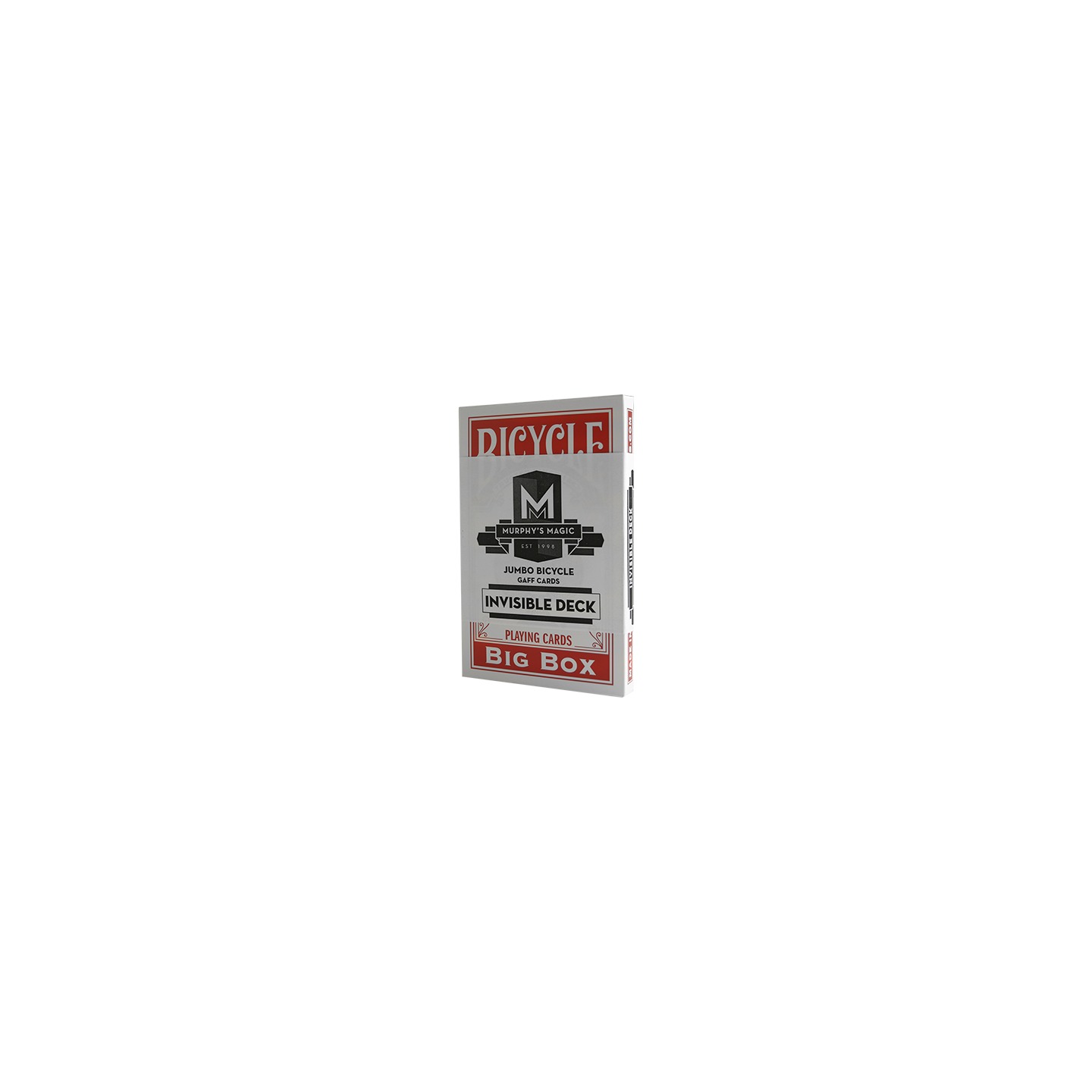 Jumbo Invisible Deck Bicycle (Red)