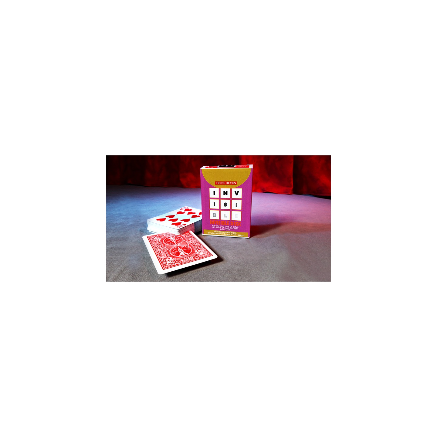 Invisible Deck Bicycle (Red)