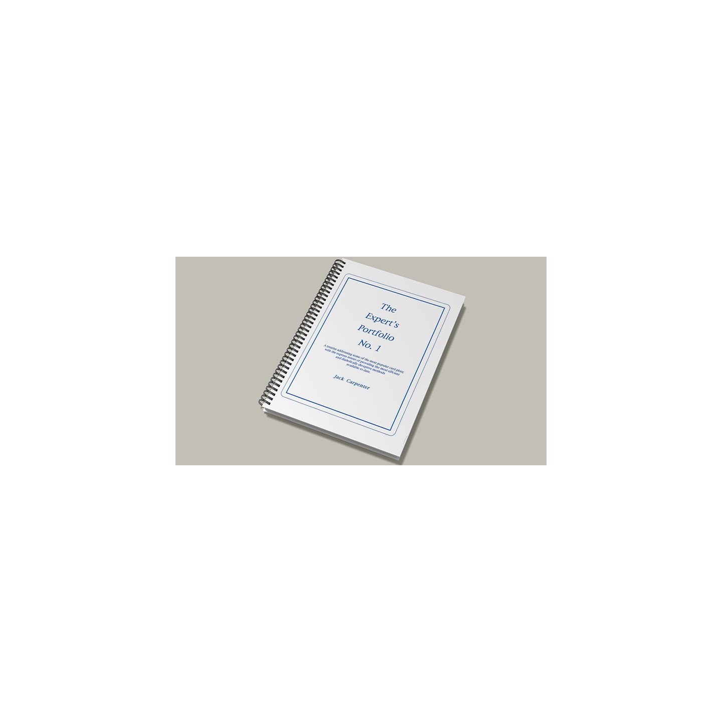 Expert's Portfolio (Vol 1) by Jack Carpenter