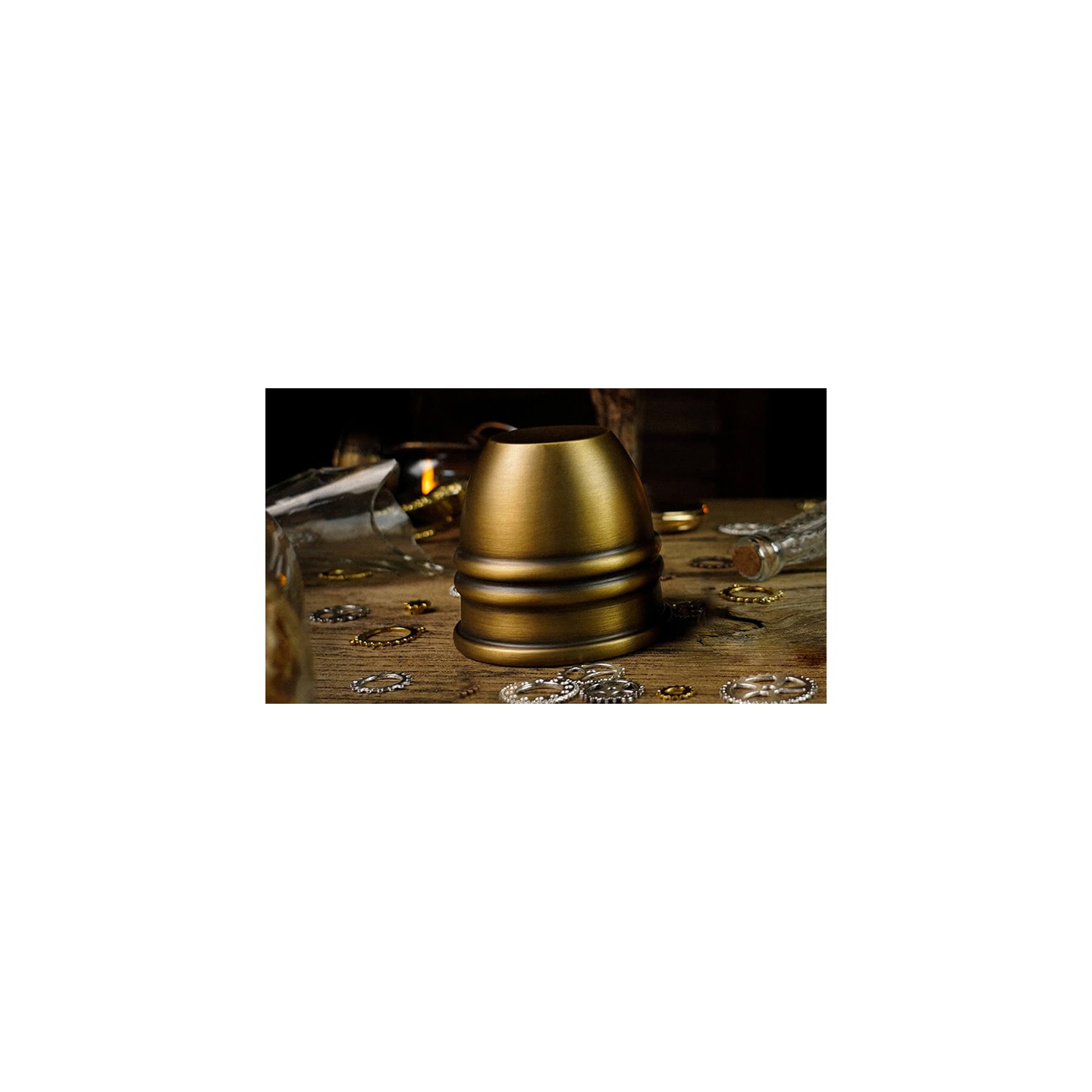 Artistic Chop cup and balls (Brass) by TCC