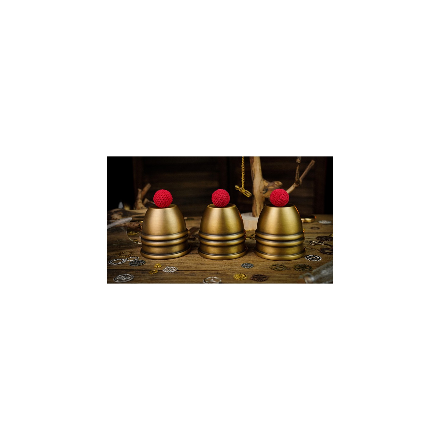 Artistic Combo Cups and Balls (Brass) by TCC