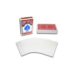 Magnetic Card - Bicycle Cards (2 Per Package) Blank Face Red by Chazpro