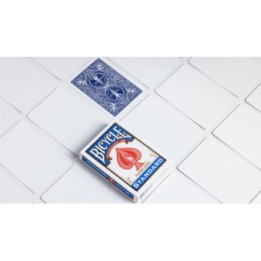 Magnetic Card - Bicycle Cards (2 Per Package) Blank Face Blue by Chazpro