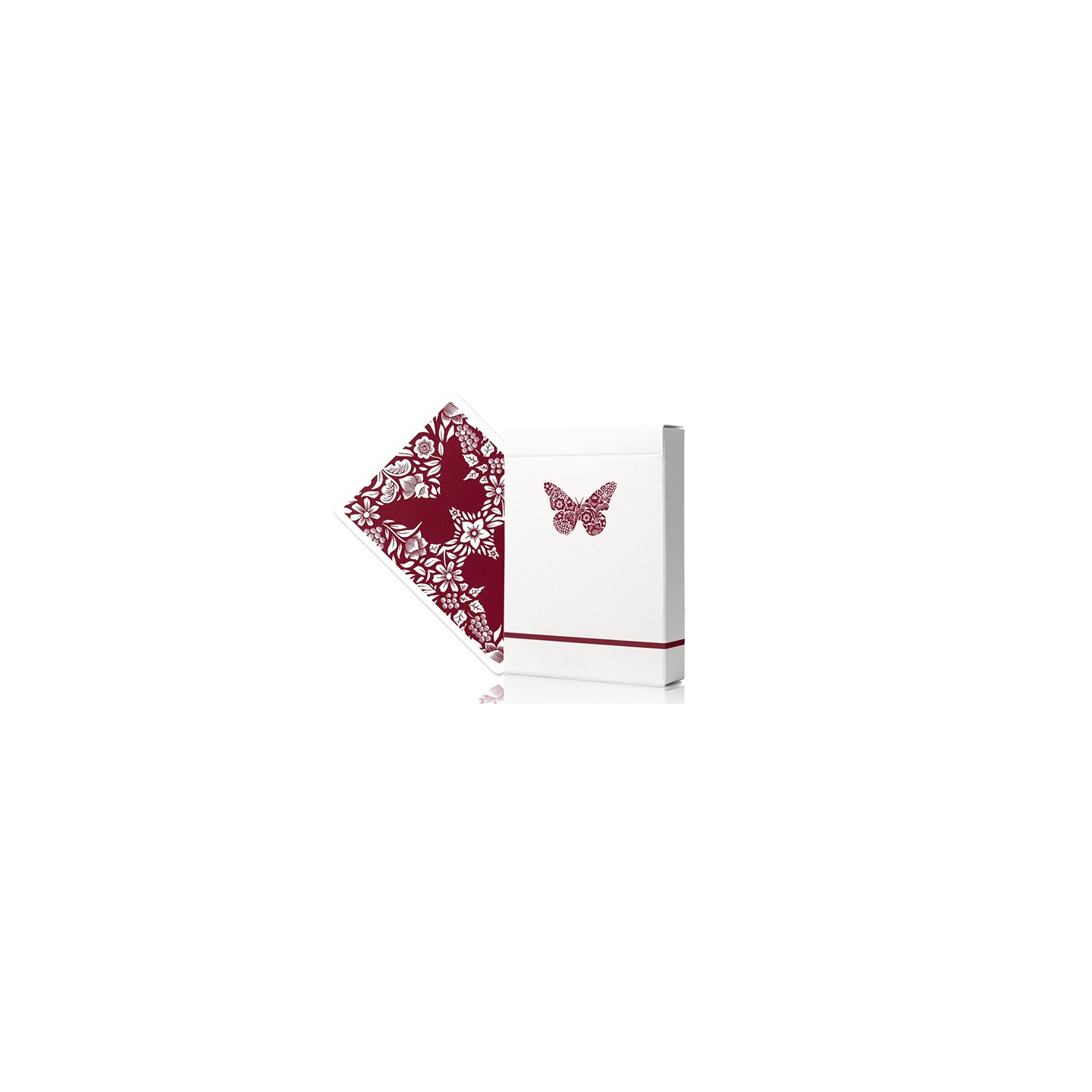 Butterfly Worker Marked Playing Cards (Red) by Ondrej Psenicka