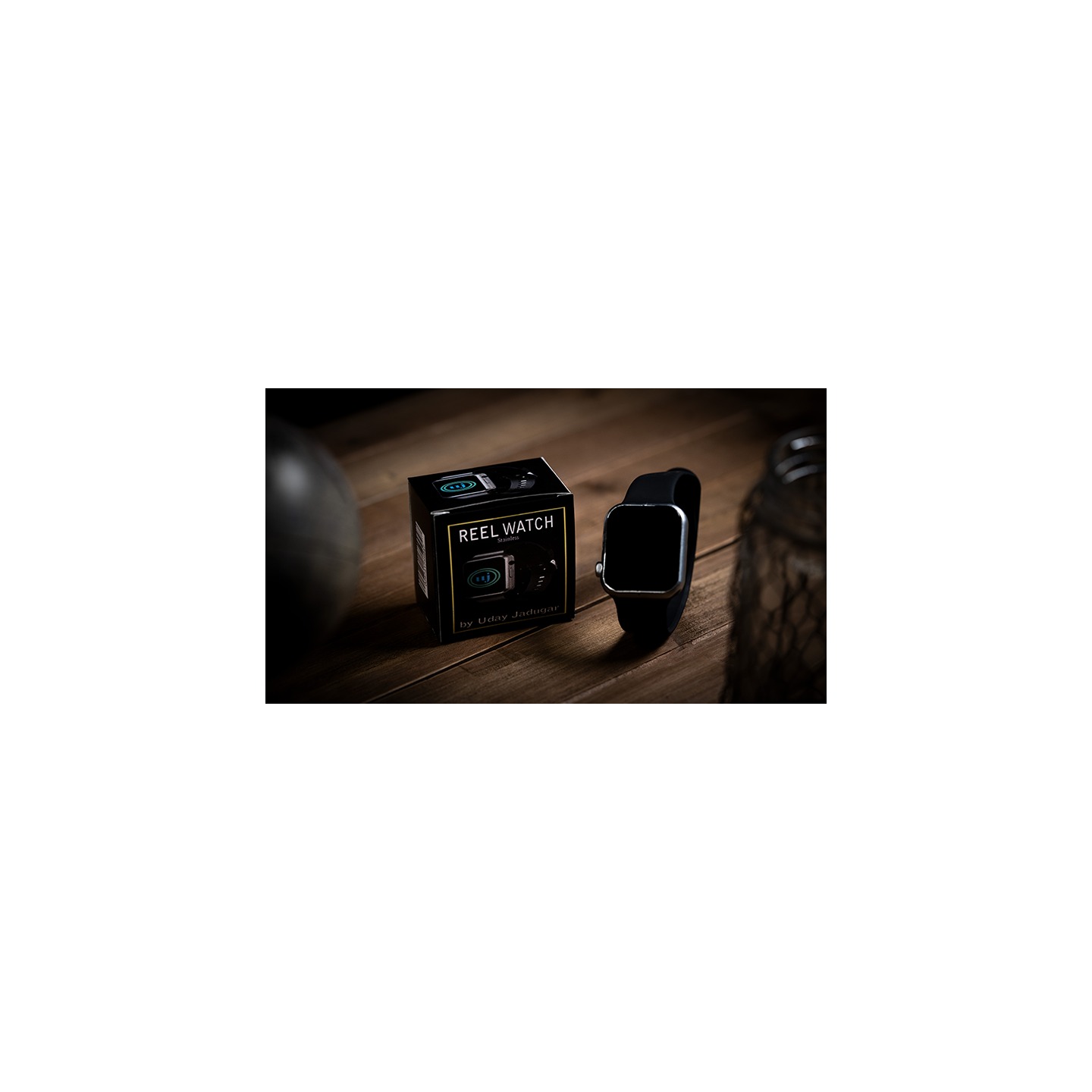 REEL WATCH - Stainless with black band smart watch (KEVLAR) by Uday Jadugar