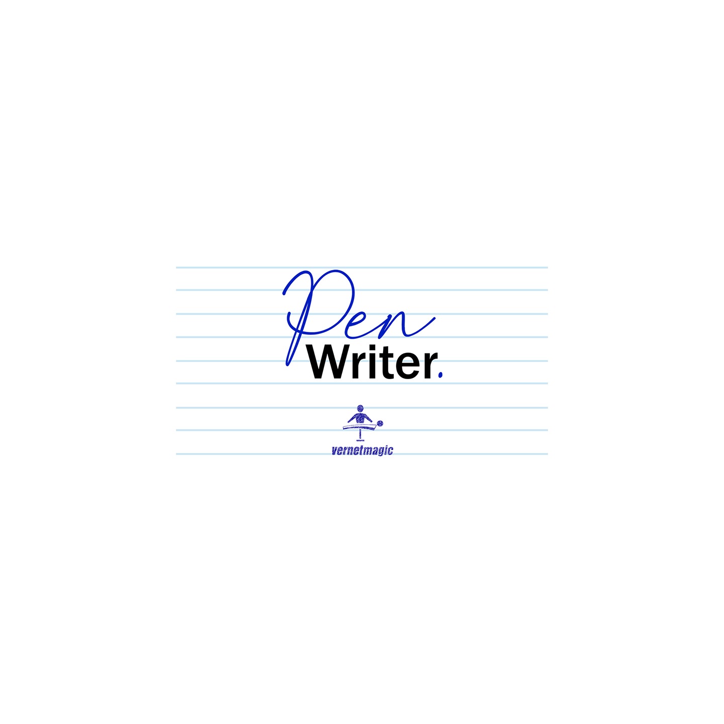 PEN WRITER Blue (Gimmicks and Online Instructions) by Vernet Magic