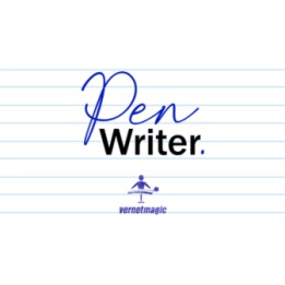 PEN WRITER Black (Gimmicks and Online Instructions) by Vernet Magic